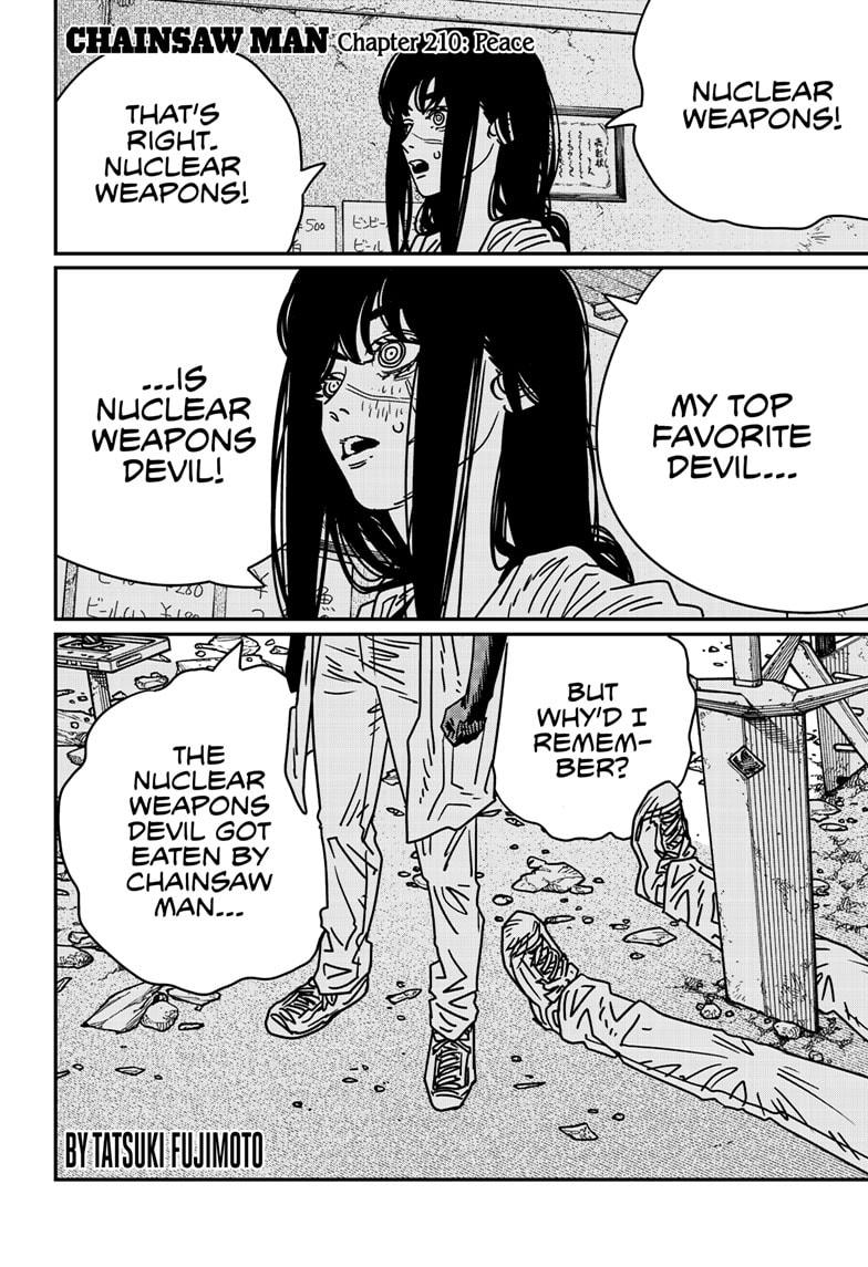 Chainsaw Man Chapter 210 - Page 1 - Chainsaw Man manga Chapter 210 manga