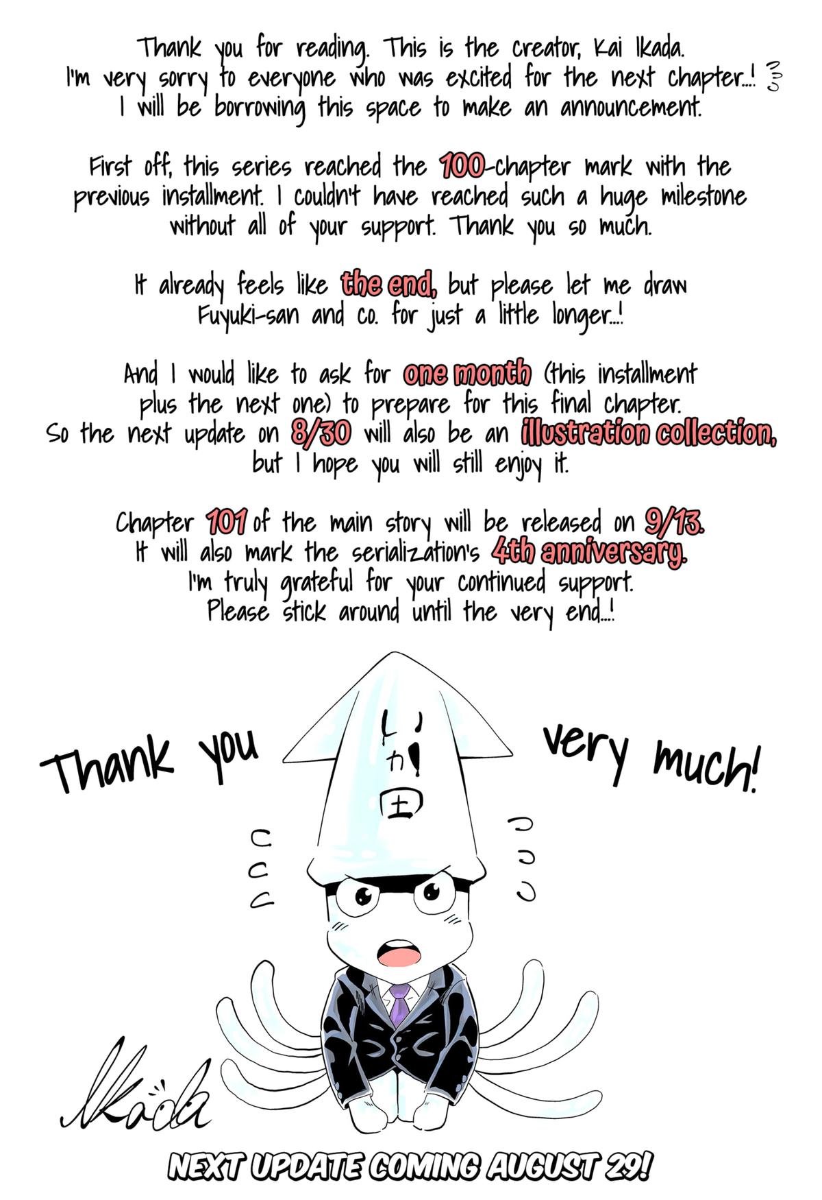 Read Gals Cant Be Kind To Otaku - Chapter 100.5 - www.galscantbekindtootakumanga.com | Image 1