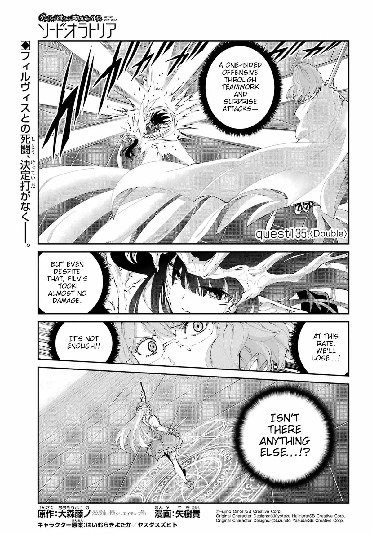 Is It Wrong to Try to Pick Up Girls in a Dungeon? Sword Oratoria quest 135 1