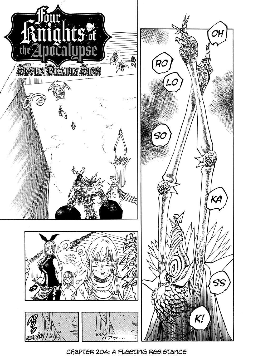 The Seven Deadly Sins - Four Knights of the Apocalypse Chapter 202