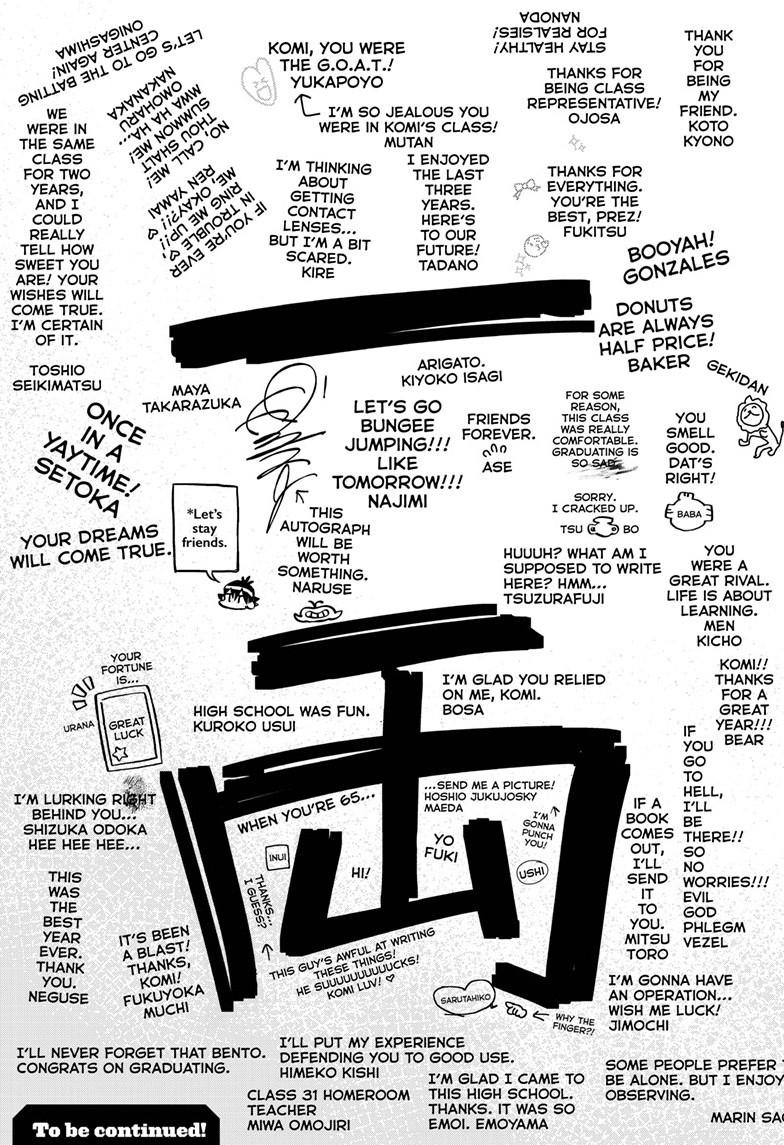 Komi Can’t Communicate Chapter 497