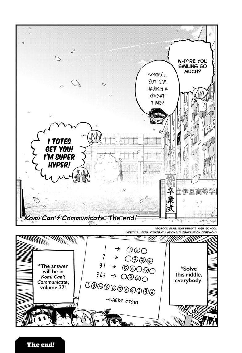 Komi Can’t Communicate Chapter 499