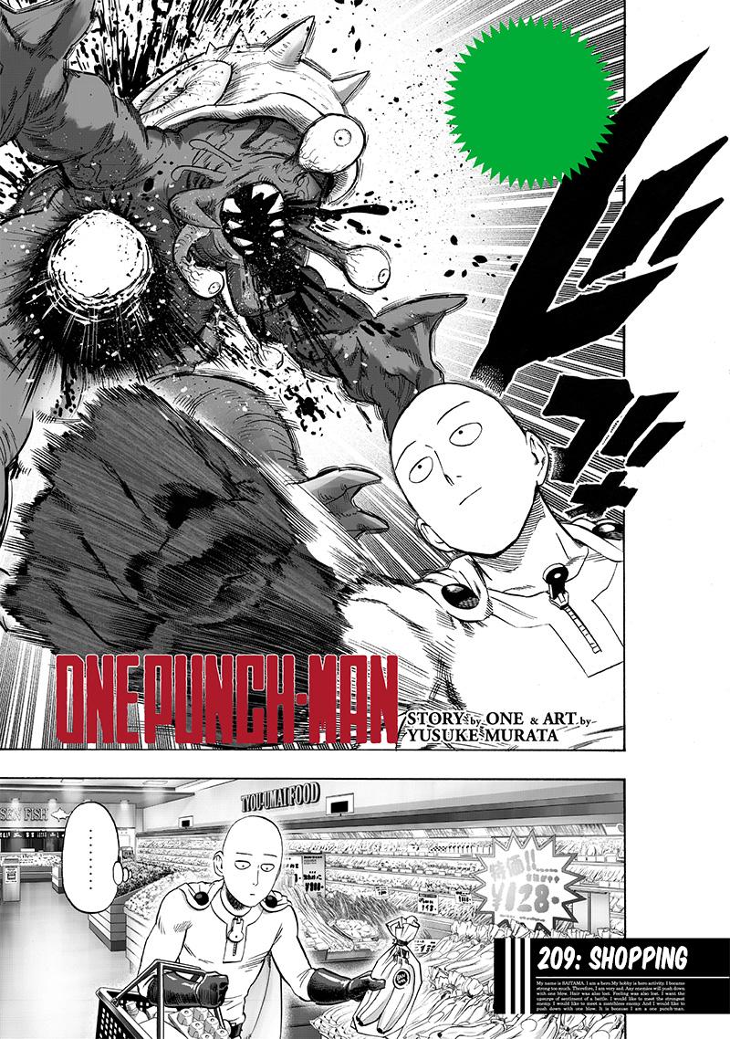 one punch man Chapter 207 - Page 2 - one punch man manga Chapter 207 manga