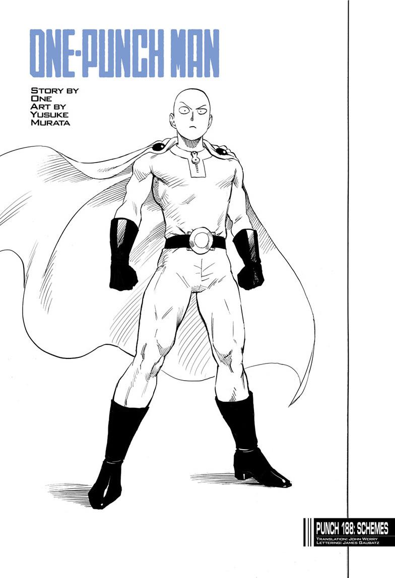 one punch man Chapter 188 - Page 1 - one punch man manga Chapter 188 manga