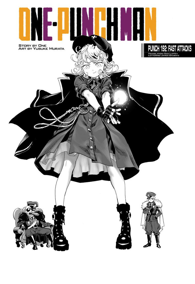 one punch man Chapter 192 - Page 1 - one punch man manga Chapter 192 manga