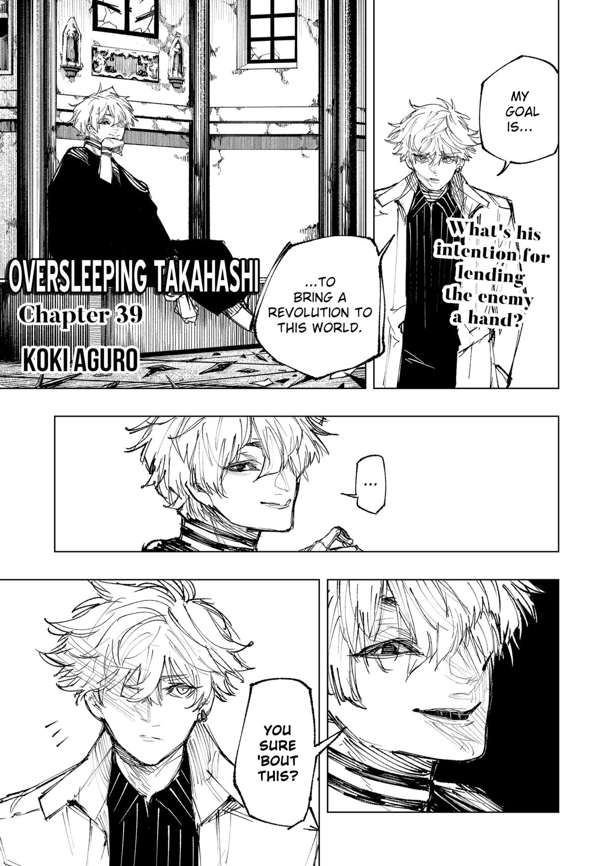 Oversleeping Takahashi Chapter 39 1