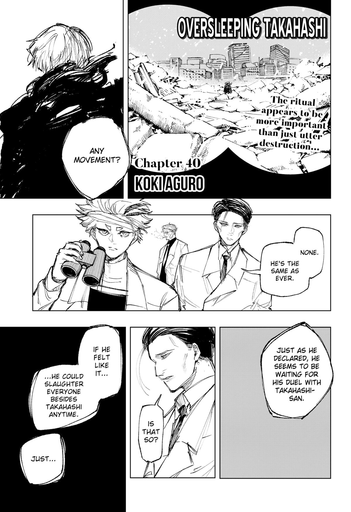 Oversleeping Takahashi Chapter 40 1