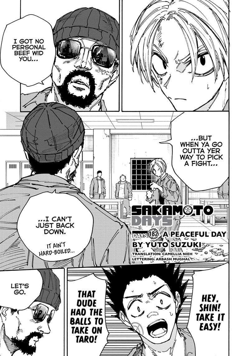 Sakamoto Days Chapter 182 - Page 1 - Sakamoto Days manga Chapter 182 manga