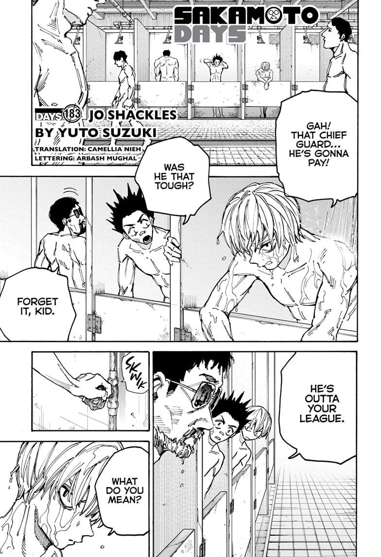 Sakamoto Days Chapter 183 - Page 1 - Sakamoto Days manga Chapter 183 manga
