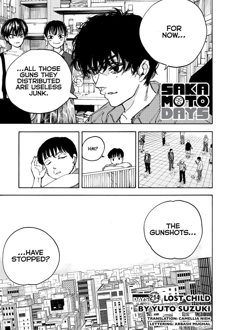 Sakamoto Days Chapter 214 - Page 1 - Sakamoto Days manga Chapter 214 manga