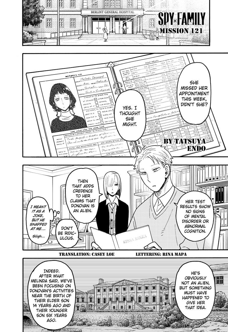 Spy x Family Chapter 121 - Page 1 - Spy x Family manga Chapter 121 manga