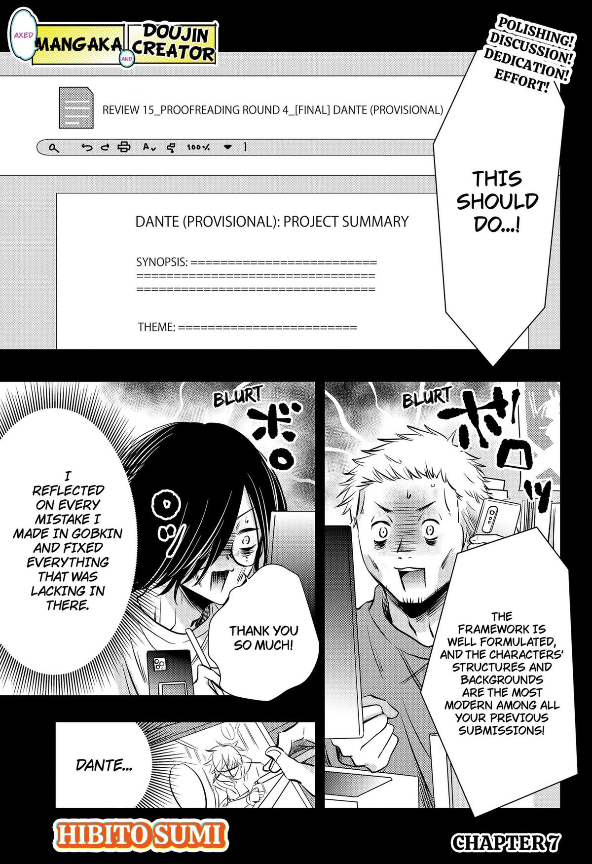 Axed Mangaka and Doujin Creator Chapter 7 1