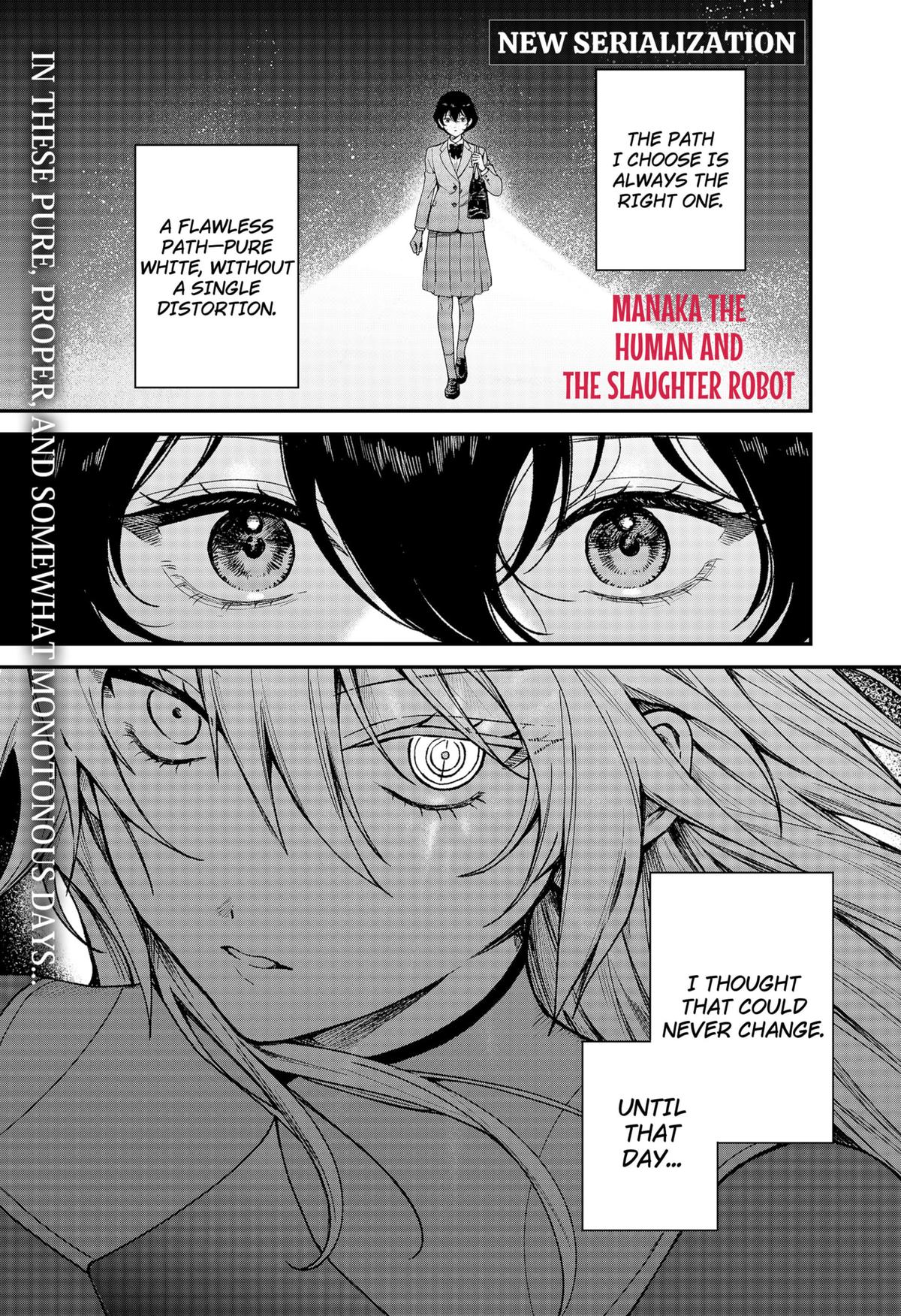 Manaka the Human and the Slaughter Robot Chapter 1 1