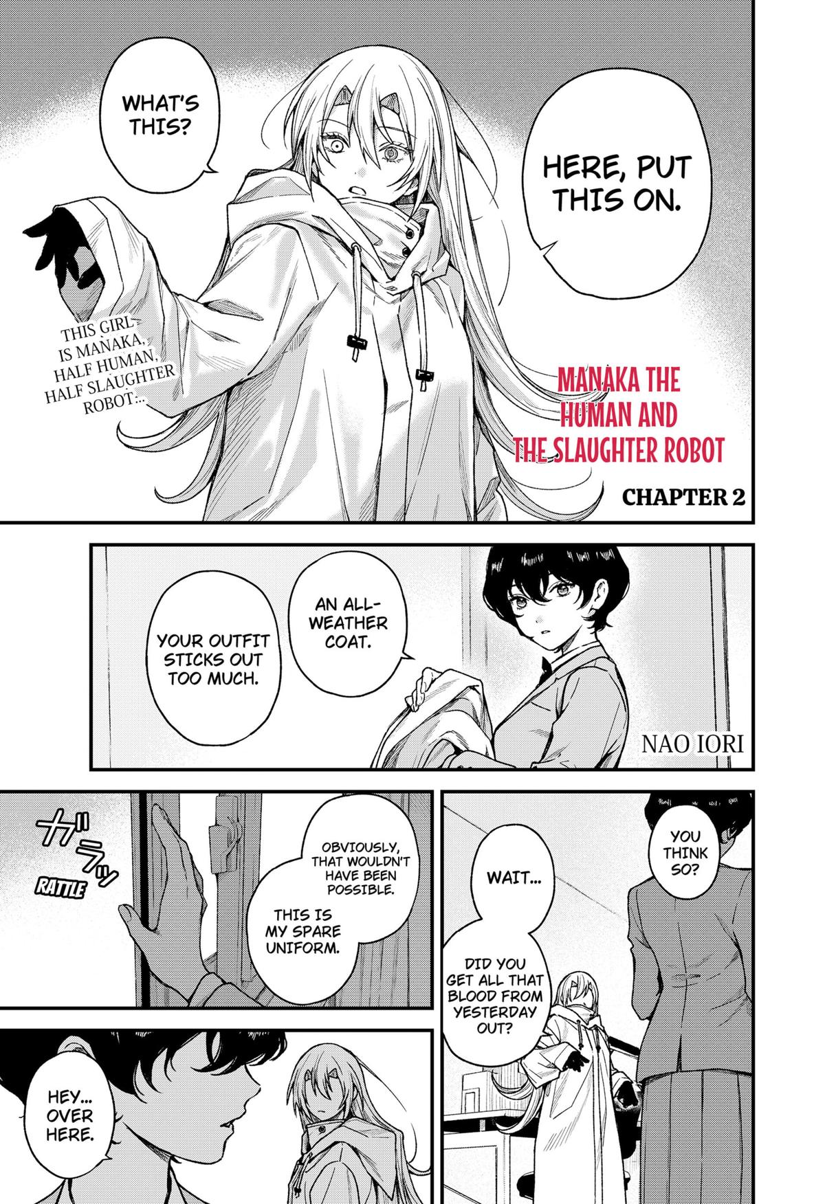 Manaka the Human and the Slaughter Robot Chapter 2 1