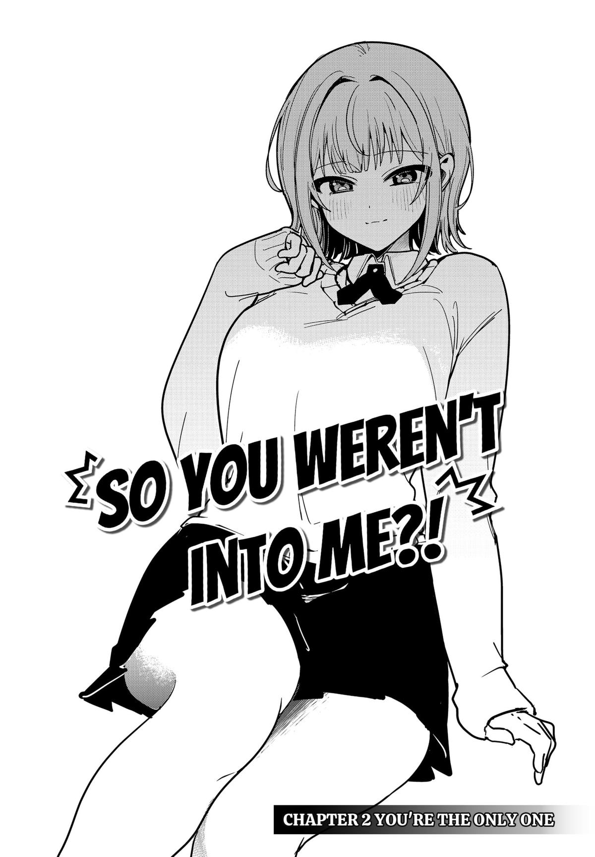 So you weren't into me?! Chapter 2 3