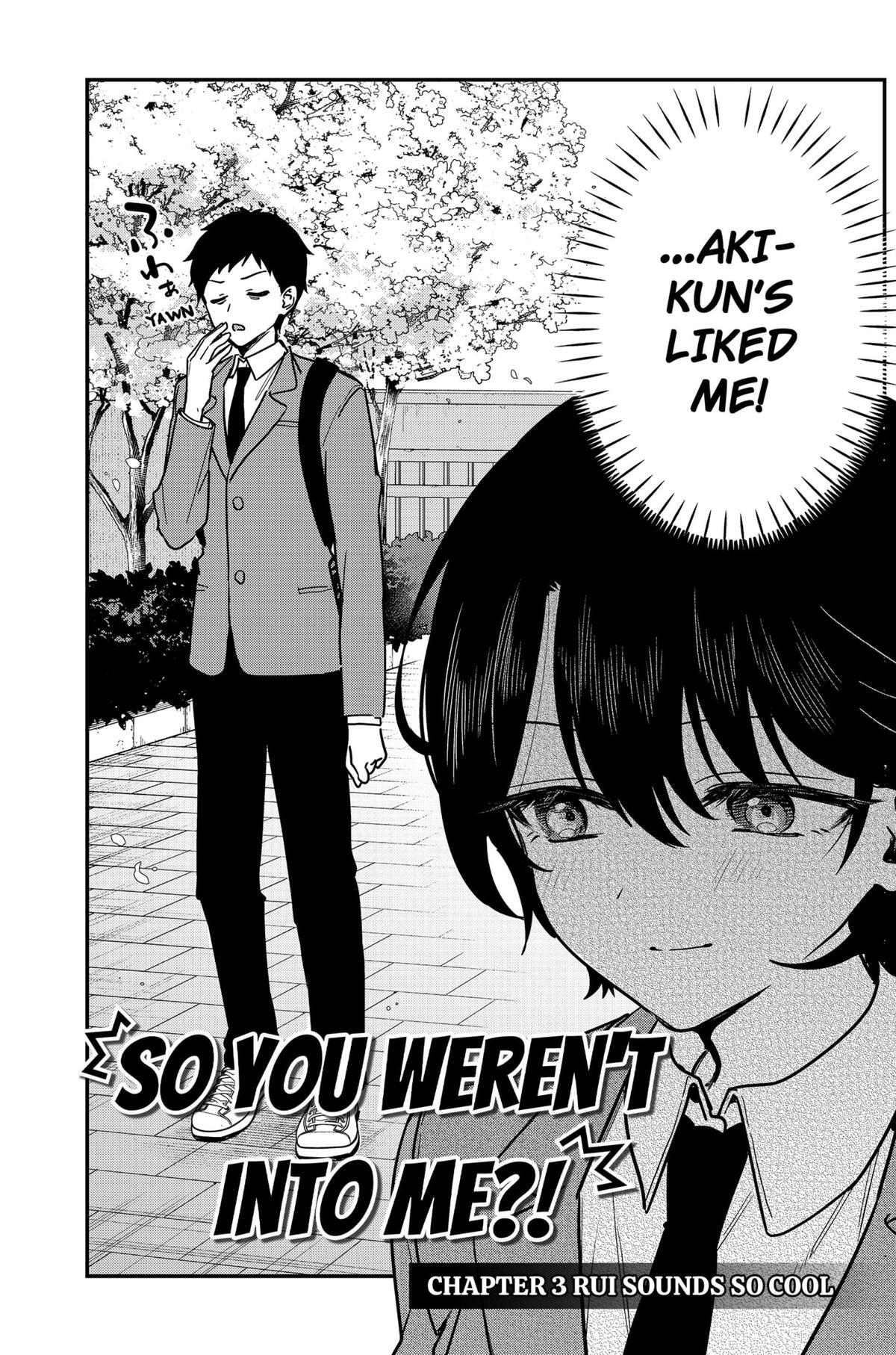 So you weren't into me?! Chapter 3 3